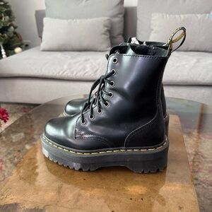 Dr. Martens Jadon Platform Boots in Black Ladies 6 UK 4